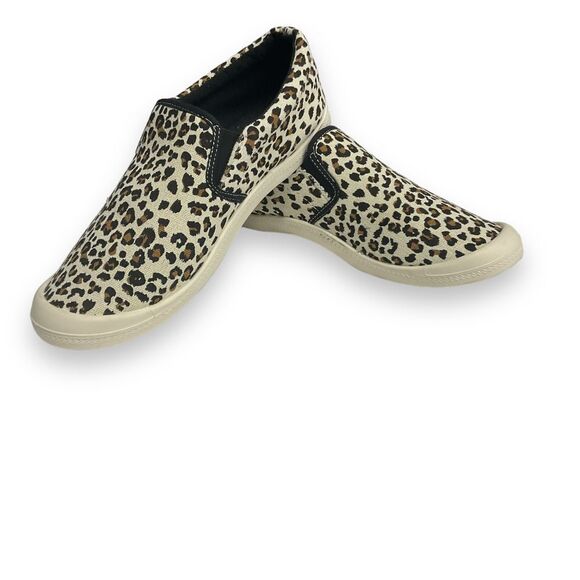 Tommy Bahama Shoes - Tommy Bahama Leopard Tan Black Animal Print Slip-On Sneaker Size 8.5 Round Toe